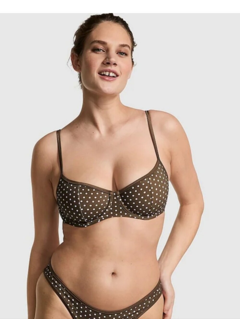 Pink By Frankie's Bikinis Swim Top Size M-DD